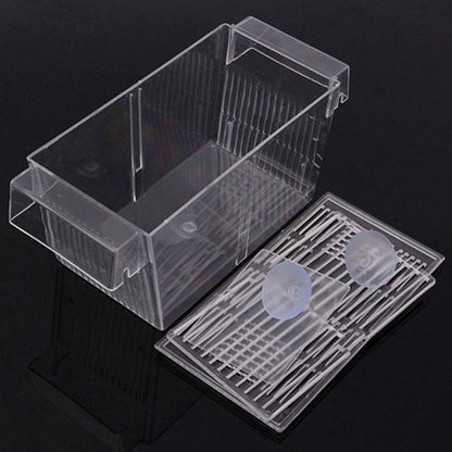 Fish Breeding Box Tank Aquarium Fish Tank Guppy Double Breeding Breeder Rearing Trap Box Hatchery Aquarium Isolation Box for Baby Shrimp Guppy