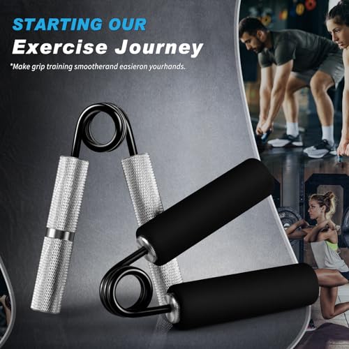 Hand Gripper Strengthener Set 50LB-300LB, Grip Strength Trainer (1/2/4/6 Pack) Forearm Strengthener for Muscle Building, Hand Sensitivity Training, Hand Rehabilitation Exercising - color: 4pcs(50lb+100lb+150lb+200lb)