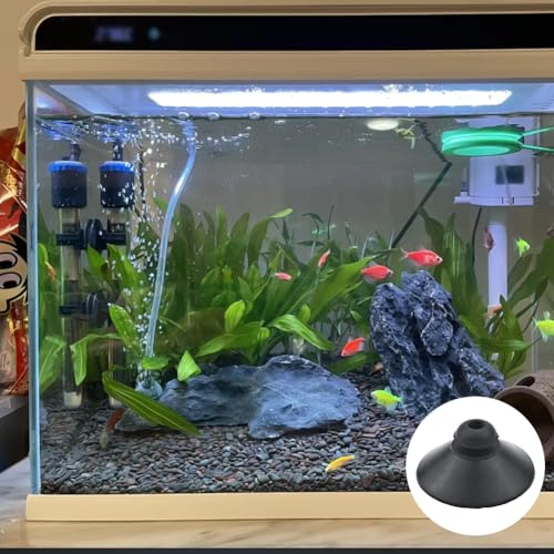 Aquarium Suction Cups Pack of 24 Black Rubber Fish Tank Pump & Airline Tubing Holders
