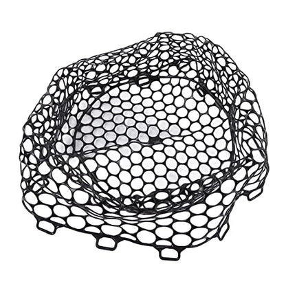 Fly Fishing Net, Durable Black Replacement with 12.6 Inch Depth and Non- Rubber Mesh, Landing Netbag for Anglers Trout Bass River Lake Fishing