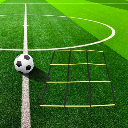 Toddmomy Training Ladder for Footwork: Nine-Square Agility Ladder Soccer and Football Training - Portable Rope Design for Speed and Agility Workouts