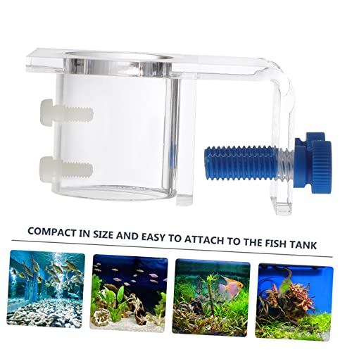 ORFOFE Aquarium Hose Tube Clamp Acrylic Fish Tank Holder Firm Fixing Clip for Secure Water Tubing Easy Installation for Cleaner Aquatic Environments and Better Fish Care