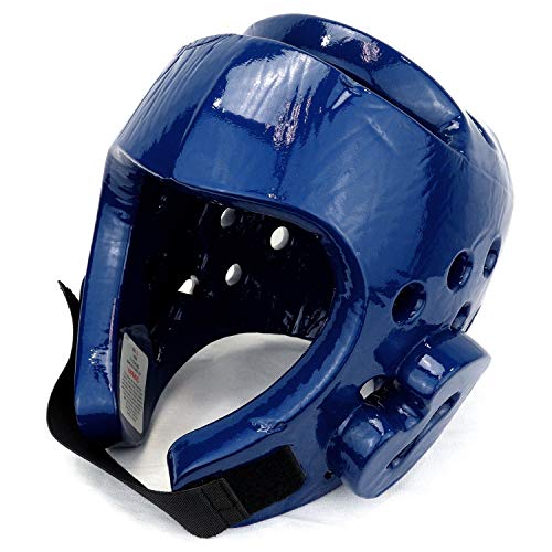 AAMA Taekwondo and Karate Sparring Foam Head Guard - color: BLUE, size: X-Large