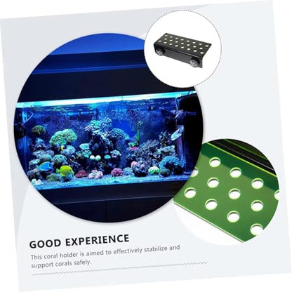 Marine Sources Aquarium Clear Acrylic Coral Frag Plugs Rack Holder SPS Coral Support Seawater Fish Tank Accessories Magnetic (CRB-M-G4) - size: CRB-M-G4