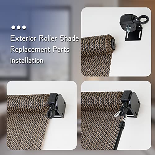 Roller Blind Installation Bracket Replacement Parts - color: Black