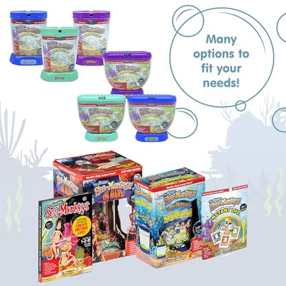 Sea-Monkeys: Retro Instant Life Kit - Tiny Brine Shrimp Growth Set, World's Only Instant Pet, Create Life, Just Add Water, Educational Kit, Kids 6+