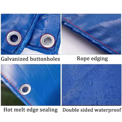 Temporary Saltwater Fish Holding Tank - 0.5mm PVC Canvas Pond with Drain Valve for Koi, Turtles, Aquatic Storage, Swimming Pool, Durable Fish Care Solution - size: 4*2*0.8m