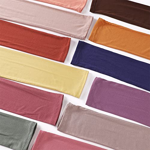 3 Pairs Women's Long Mold Cotton Gloves Sun UV Protection for Islamic Jersey Muslim Arm Sleeves Cover Hijab Arab Sunscreen - color: Grey+blue+purple