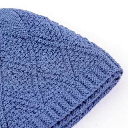 Muslim Kufi Hats for Men, Velvet Crochet Islamic Prayer Cap, Stretchable, Breathable Knit Skull Beanie,Standard Size - color: Oltu- Mix 3