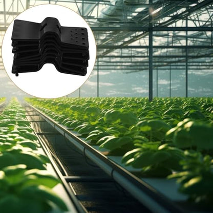 VALICLUD 20pcs Reusable Sunshade Clips Mesh Buckles for Garden Greenhouse Net Fixing, Plastic round Sunshade Clamp Detachable Design for Outdoor Backyard Shade Cloth