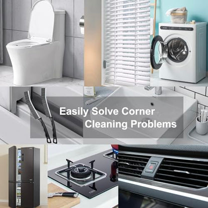 Crevice Cleaning Brush，Hard-Bristled Grout Brush，2026 New Multifunctional Gap Cleaning Brush Tool，Dead Corners Brushes for Bathroom Kitchen Tiles Window Door Slots，3pcs