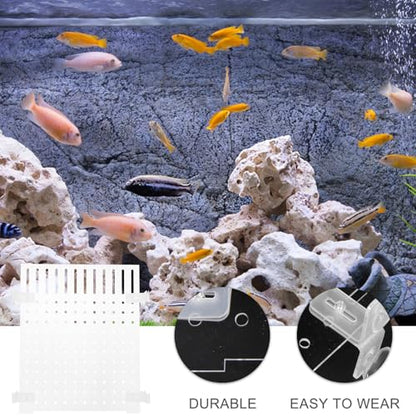 Wakauto Aquarium Acrylic Isolation Board Fish Tank Divider 25x30cm with Suction Cups for Fish Breeding and Aquarium Separation