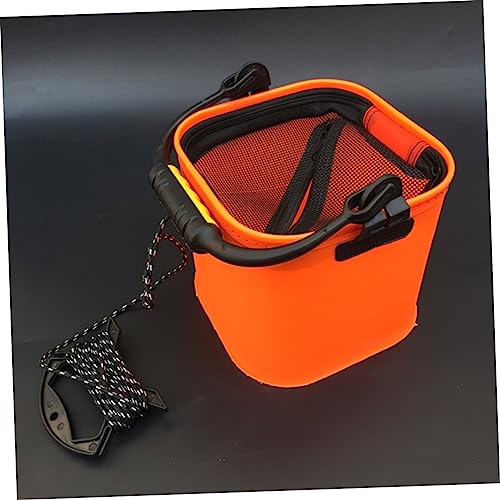 Eva Live Fish Holding Bucket Portable Insulated Fishing Basin Zipper Angling Tackle Accessory
