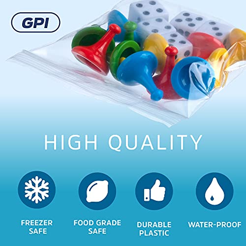 Clear Plastic Reclosable Zip Bags - Bulk GPI Case of 1000 4" x 4" 2 mil Thick Strong & Durable Poly Baggies With Resealable Zip Top Lock For Travel, Storage, Packaging & Shipping. - size: 4" x 4"