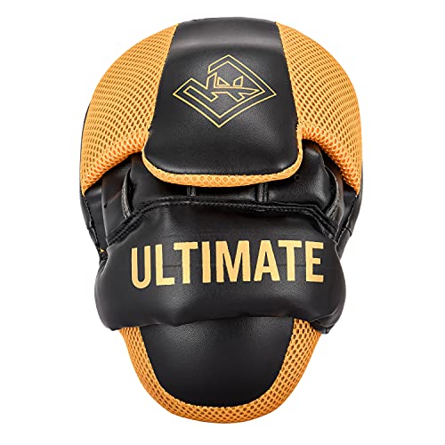 Macro Focused Curved Punching Mitts for Focused Hand Target Bag to Punch & Kickboxing, MMA Muay Thai Home Gym Training Pads for Men and Women - color: Orange