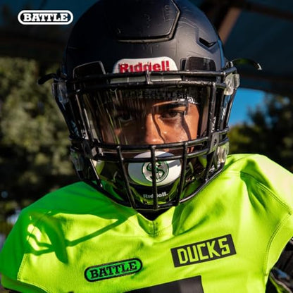 Battle Sports Spinner Oxygen Football Mouthguard - Superior Airflow & Better Performance, Maximum Protection & Breathability Football Mouthpiece, Works with Braces | Maximum protection, Safe secure comfortable fit, Built-in airflow channels, Advanced comp