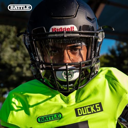 Battle Sports Spinner Oxygen Football Mouthguard - Superior Airflow & Better Performance, Maximum Protection & Breathability Football Mouthpiece, Works with Braces | Maximum protection, Safe secure comfortable fit, Built-in airflow channels, Advanced comp