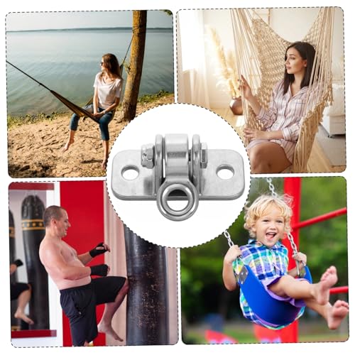 UKCOCO Heavy Duty Swing Hooks Kit for Use Swivel Hanger for Hammocks Playground Swings Chairs Reliable Mounting Hardware with Enhanced Stability Family-Friendly Setup for Fun Activities