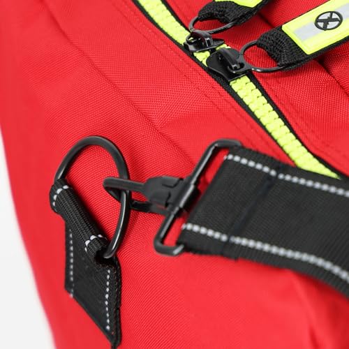 Lightning X Firefighter Turnout Gear Package - Gear Bag, SCBA Mask Bag, Fire Glove Strap, Shoulder Strap - color: Red