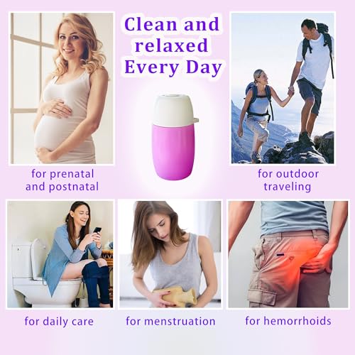 Portable Bidet Bottle - Handheld All-in-One Personal Bidet Bottle , 12.2 oz, for Personal Hygiene, Outdoor Camping, Prenatal and Postpartum Menstrual Care, Perineal and Hemorrhoidal Treatment
