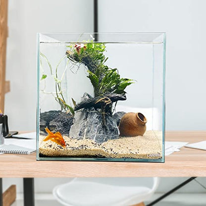30C Rimless Low-Iron Cube Aquarium, 6.6 Gal, 11.8x11.8x11.8in | 30x30x30cm; aquascaping and shrimp; 5mm glass - size: 06.6Gal W11.8×D11.8×H11.8 in(30x30x30cm)
