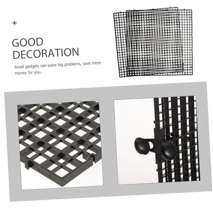 Fish Tank Divider Panel with Suction Cups Aquarium Separator Anti-Jumping for Aquariums Isolation Board for Fish Habitat Expansion and Tank Compartmentalization Black