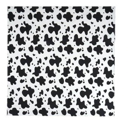 GERINLY Silk Hair Scarf Animal Print Leopard Neck Scarf Summer Neckerchief for Women Bag Purse Accessory - color: White