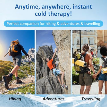 SuccorWare 16 Pack Instant Ice Packs for Injuries(5.9" x 8.6") Disposable Cold Packs for Pain Relief, Swelling, Sprains & Outdoor Activities