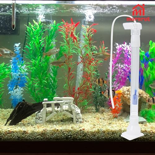 Marsrut 5pcs Under Gravel Filter Aquarium Uplift Tube, Undergravel Bottom Filters for Fish Tanks Water Cleaner Small Board Air Clean System Freshwater Saltwater, Clear Tubing Accessory Kit