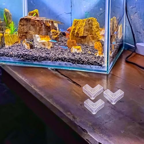 COHEALI 25pcs Fish Tank Glass Corner Protectors L-Shaped Edge Guards for 10mm Aquarium Glass, PVC Fish Tank Edge and Corner Safety Pads for Babyproofing and Furniture Protection