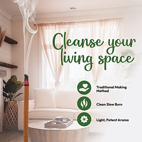 Cleansing Incense Sticks Variety Pack - 6 Masala Incenses - White Sage, Lavender, Myrrh, Copal Mexico & Palo Santo Incense Sticks | Inciensos para Sacar Malas Energias