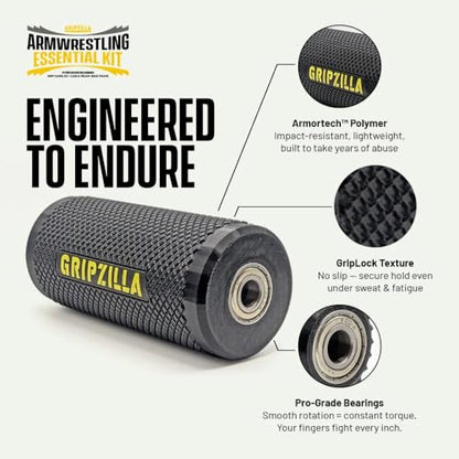 Gripzilla Arm Wrestling Training Kit for Solo Practice The Ultimate Wrist Training Handle for Arm Wrestling Top Roll Trainer