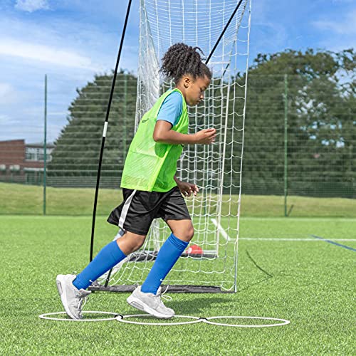 FORZA Agility Rings [12 Pack] | Speed & Agility Training Equipment for Athletes - Available in 10 Colors - color: Electric Blue