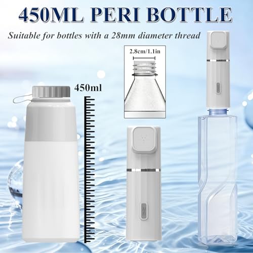 Electric Portable Bidet Sprayer,Travel Bidet Portable Rechargeable 800Mah,450Ml Peri Bottle,Dual Spray Modes,Toilet Butt Washer for Women Men Postpartum Personal Hygiene