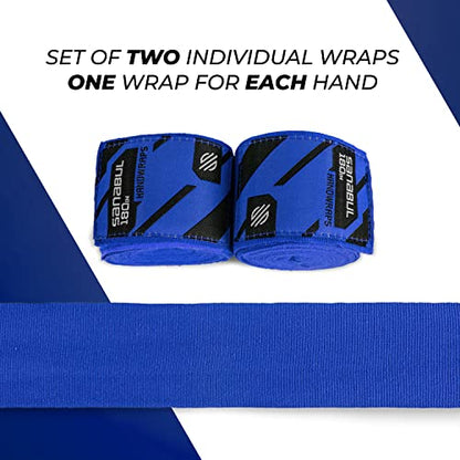 Sanabul Elastic 180 inch Boxing Hand Wraps for Boxing Gloves Muay Thai Kickboxing MMA Wraps for Men & Women