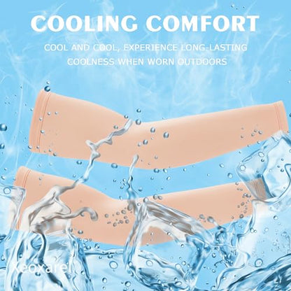 Xeoxarel Arm Sleeves for Men & Women (Available in 4 Pairs/12 Pairs) - color: 1 Pair Arm Sleeve - Pink