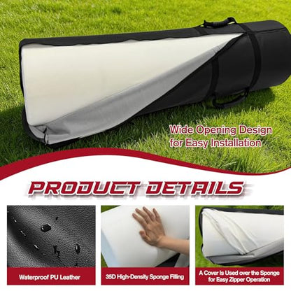 Tackling Dummies for Football Heavy Duty PU Leather Tackle Dummy with High Density Foam and Handles 12 * 48 Inch Tackle Equipment for Youth Football, Contact Drills, Martial Arts