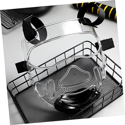 Angoily Taekwondo Mask, Clear Kickboxing Sparring Headgear, Breathable Martial Arts Face Protection - color: 1pc