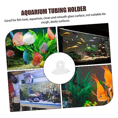 FOMIYES 25pcs Aquarium Suction Cup Clips for Fish Tank Hose Clamp Holders Durable Airline Support for Aquarists and Shrimp Breeders Easy to Install and Use