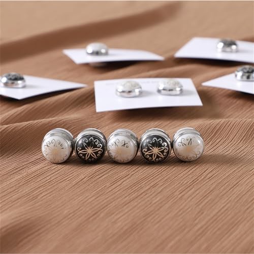 12 Pcs Hijab Magnets Round Veil Weights Muslim No-Snag Hijab Pins Multi-Use Buttons for Cardigan Scarves Cufflinks Decorate