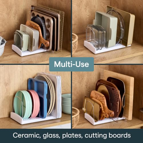 YouCopia StoreMore Bakeware Rack, Adjustable Dividers, Baking Pan Organizer - size: Bakeware Rack Premium
