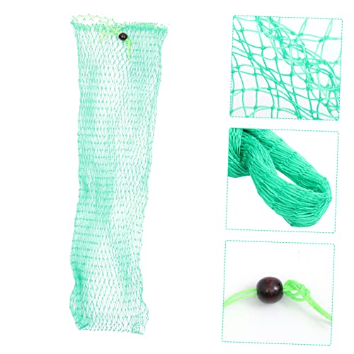 BESPORTBLE 2sets Soft Fishing Net Large Drawstring Net Ideal for Small Big Fish 2pcs*2