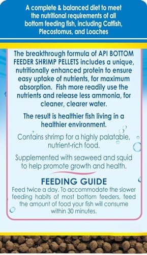 API Bottom Feeder Shrimp Pellet 7.9 Ounce (2 Pack)