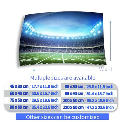 Aquarium Background Stickers - Football Field Light - Fish Tank Reptile Terrarium Decor Poster (80 x 40 cm / (31.4 x 15.7 inches)) - size: 80 x 40 cm / (31.4 x 15.7 inches)
