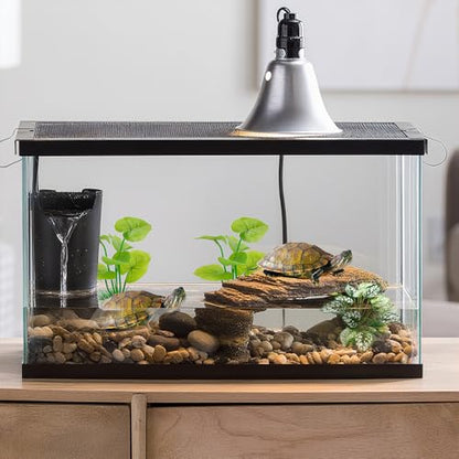 3-Pack Artificial Aquarium Plants Set - 2×6 inch & 1×5 inch Realistic Plastic Fish Tank Decor with Weighted Base for Betta Tanks, Aquascaping, Reptile Terrariums