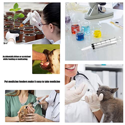 4pcs 20ml Plastic Syringes with 1pc 13inch Plastic Tubing, Syringe for Liquid in Scientific Lab, Pet Feeding, Glue Syringe for Craft Making, Epoxy Resin, Lubricant, Lip Gloss Filling and Supplies - size: 4pcs 20ml syringes with 1 tubing