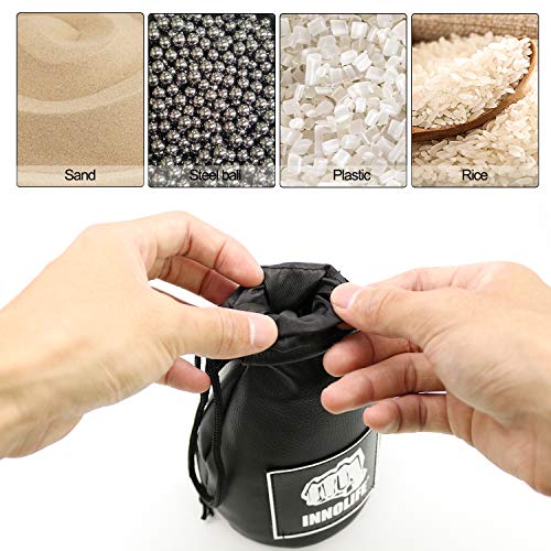 INNOLIFE Boxing Slip Bag, Dodge Hide Speed Bag Maize Ball Leather Ball for Reflex Training, Boxing, Kickboxing, MMA Pendulum Training, Red - style: Black (Without Filler)