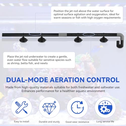 Aquarium Spray Bar Kit for Fluval 106 107 206 207 306 307 406 407 Canister Filter (Model: AHGA234) Aquarium Filter Water Aeration Accessories/Water Dispersion Bar Replacement Parts - Contains 14 Pcs