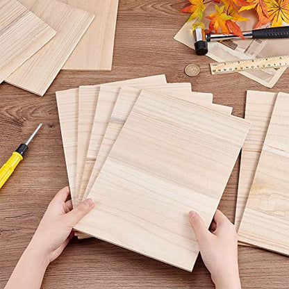 OLYCRAFT 10 Sheets Taekwondo Breaking Boards 4~5mm Wooden Karate Breaking Boards Punching Wood Boards Wooden Kick Board Training Accessory for Karate Practice Performing 11.7x7.9 Inch - size: 4~5mm