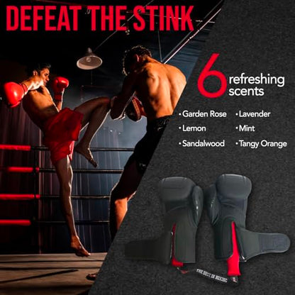 Ringside Equipment Deodorizer, Absorbs Unwanted Moisture, Odor Eliminator for Gym Bag, Bowling Bag, and Boxing Gloves, Shoe Deodorizer for Boxing and All Sports, Boxing Equipment, Sandal Wood